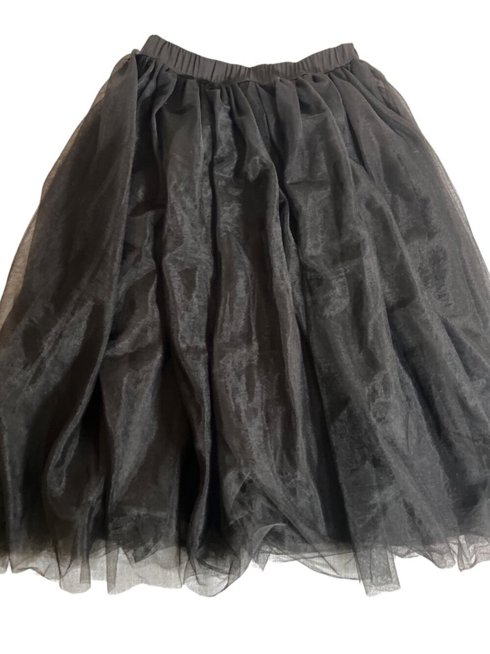 Forever‎ 21 Black Tulle Midi Skirt size Small